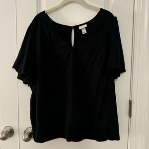 Ava and Viv by Target plus size linen blouse